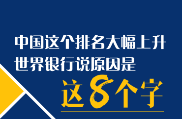 中国这个排名大幅上升 世界银行说原因是这8个字